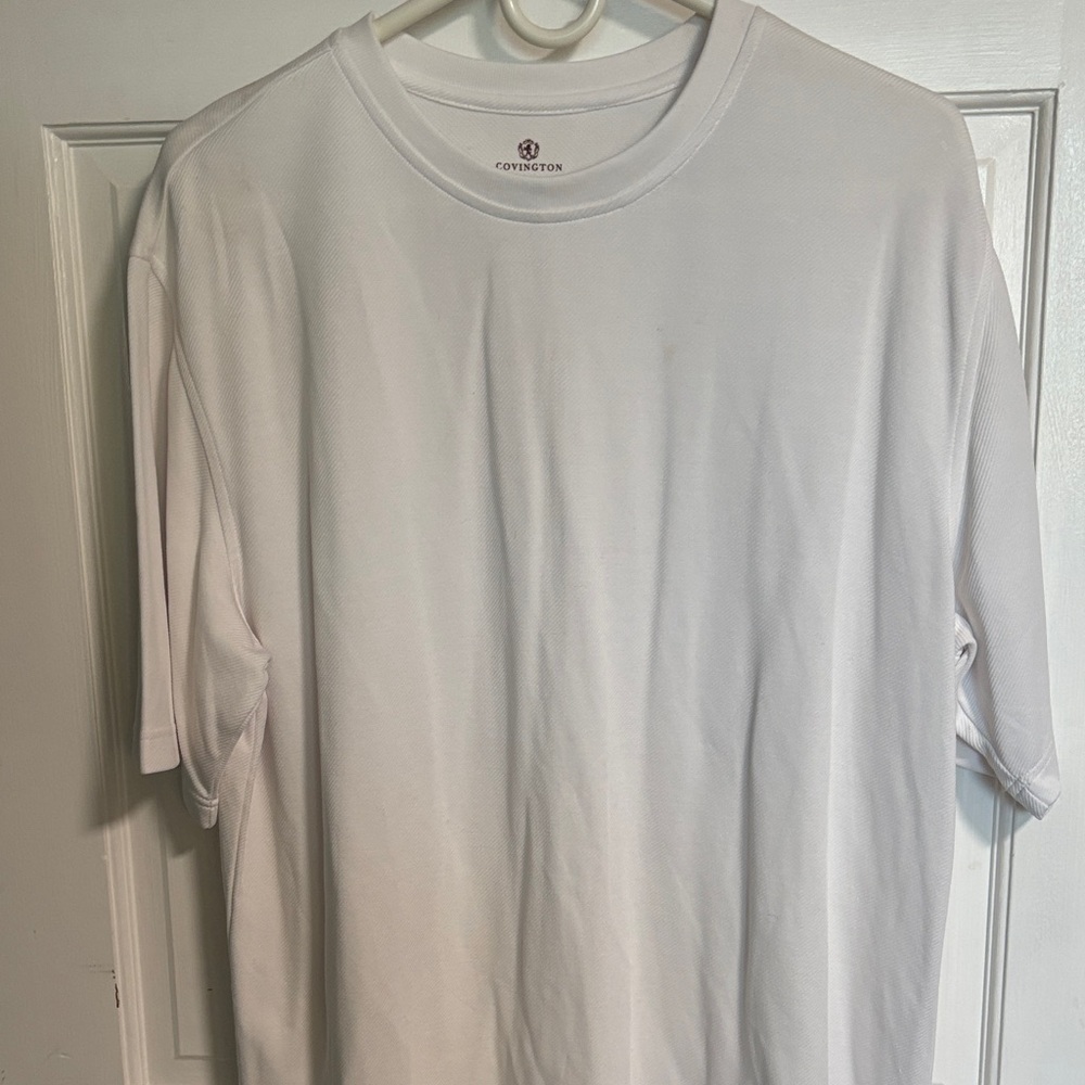 Covington Men's White Short-Sleeve Performance Tee - Picture 2 of 7